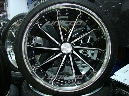 RAYS V550 鍛造雙片式鋁圈+輪胎 19*9J+30 (前後配) | 聯結汽車有限公司 T&UNITED Racing.