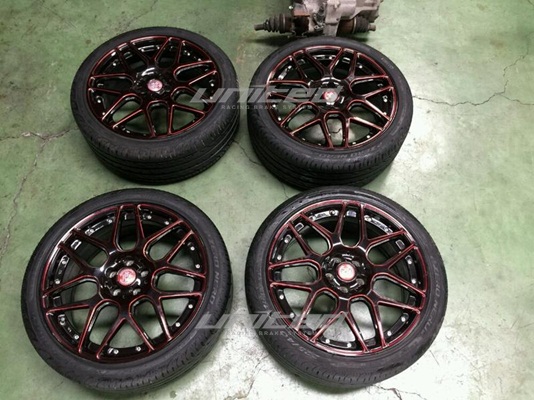 日製鋁圈+胎皮 18*7.5J+42 5孔100 | 聯結汽車有限公司 T&UNITED Racing.