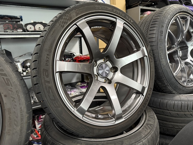 日本外匯 ENKEI PF-07 18*9J+30 5孔114.3 鋁圈+胎*4只 | 聯結汽車有限公司 T&UNITED Racing.