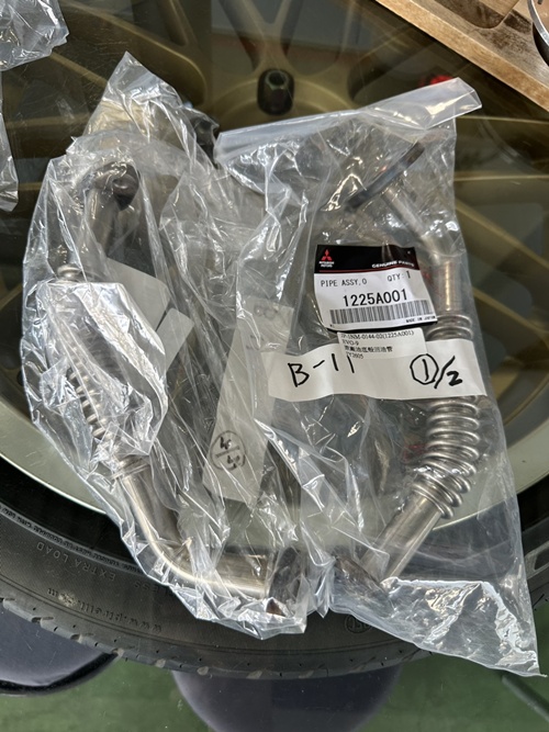 日本外匯 EVO-9  原廠油底殼回油管