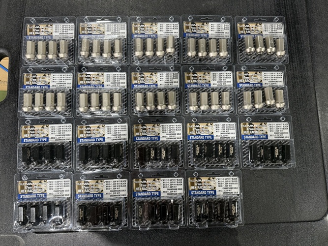 日本外匯  ADVAN 17mm貫通鋼製競技螺絲x4只 M12x1.5